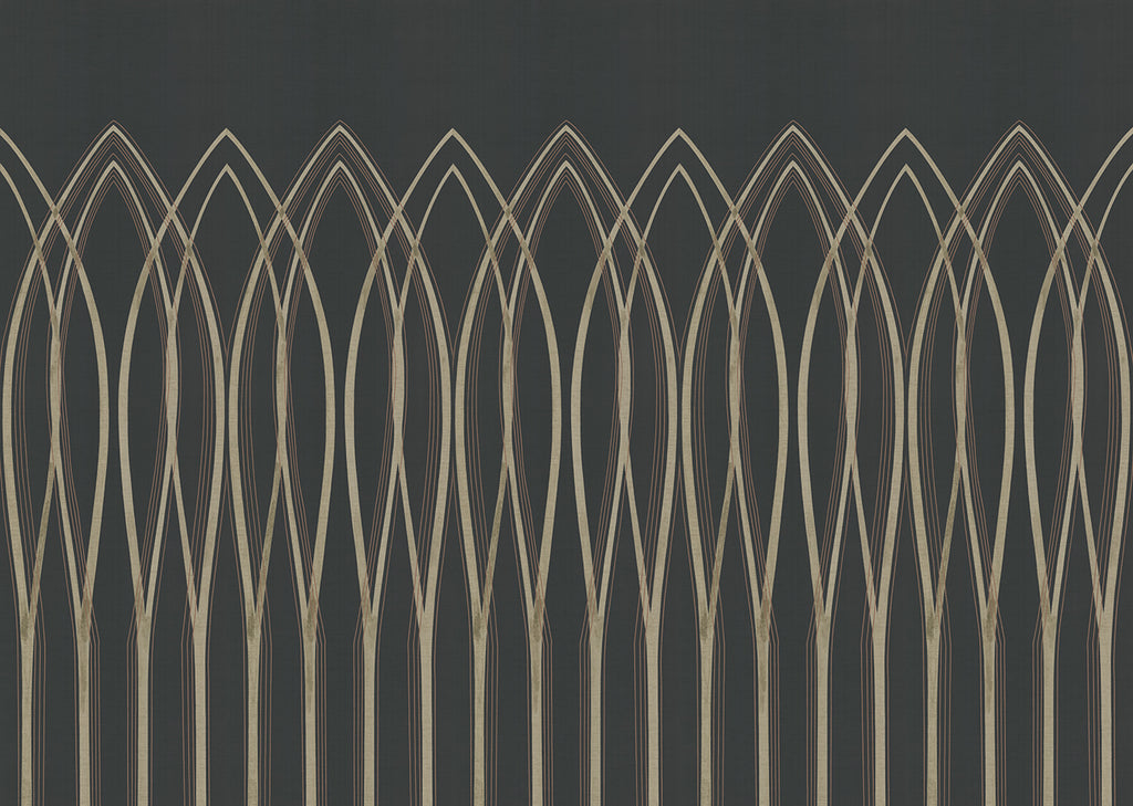 Deco Arches in Chrysler Gray