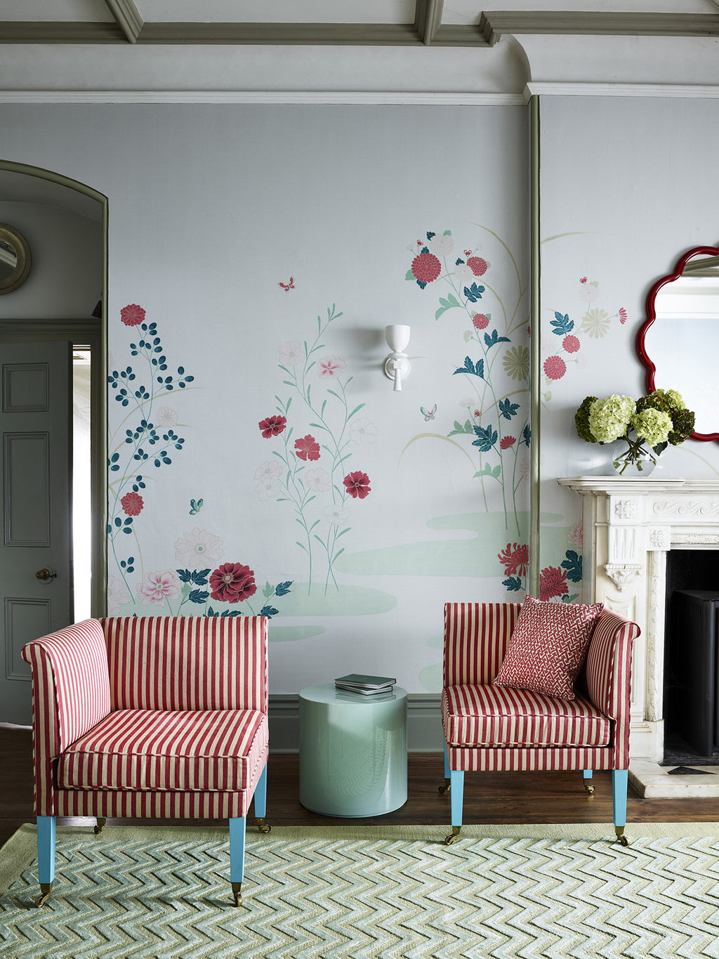 Edo Springs in Celadon Rose