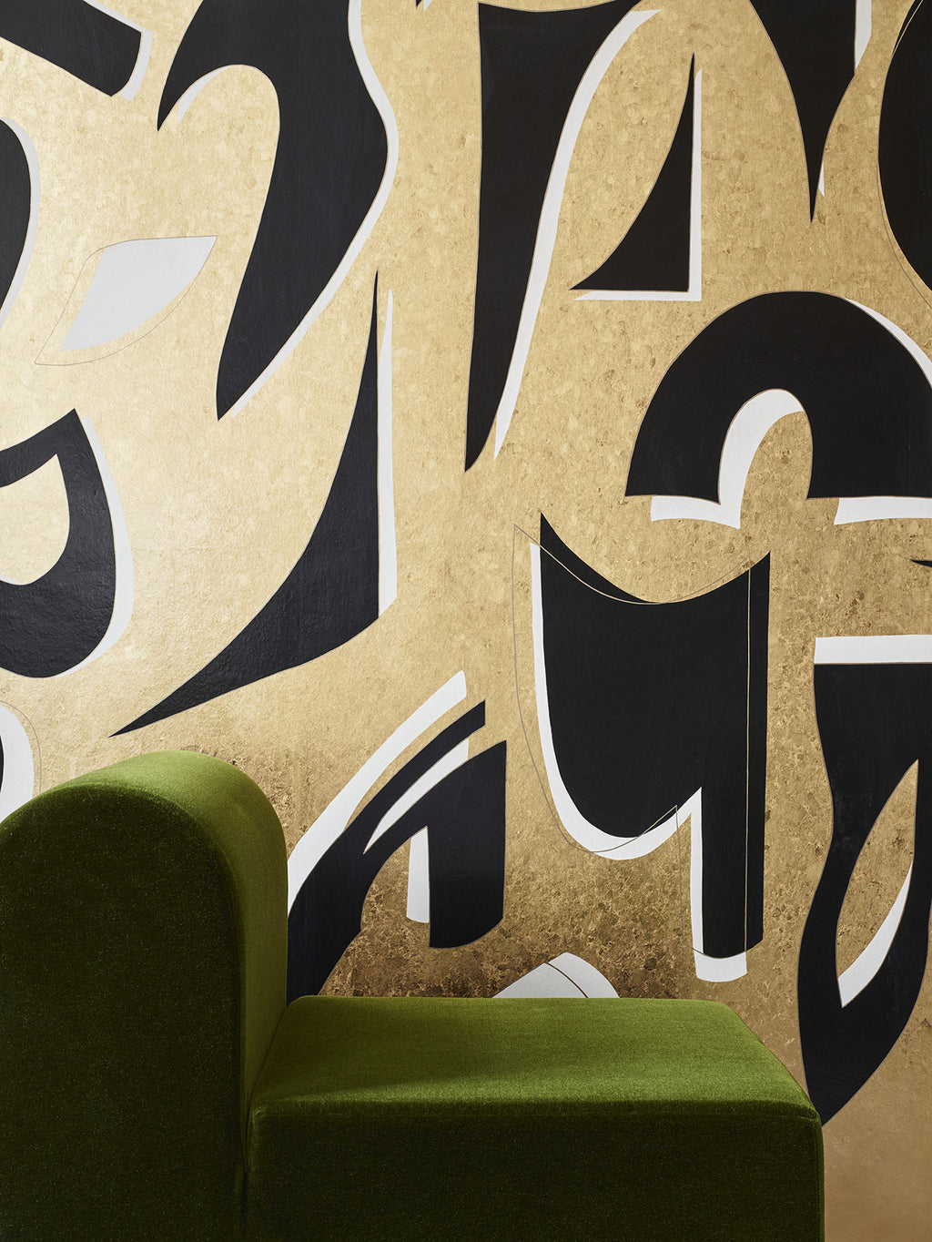 Paper Maquettes in Terrazzo Gold