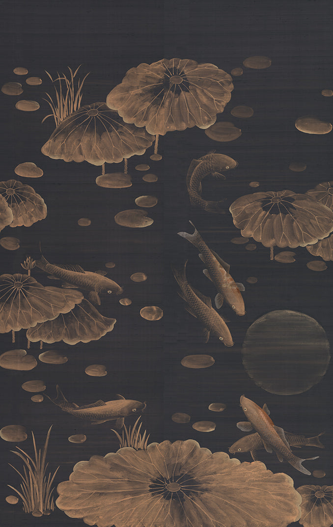 Carp And Moon in Kyoto